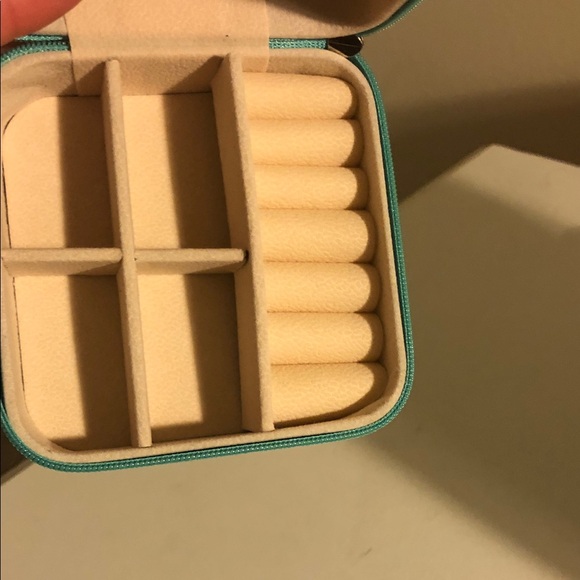 Turquoise Travel Jewelry Organizer Case - Picture 3 of 5